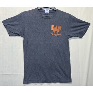 Whataburger Stay Sippin Coffee Please Graphic T-Shirt Gray Adult Small